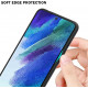 Cadorabo Samsung Galaxy S22 Plus Θήκη με Πλαίσιο Σιλικόνης και Όψη Γυαλιού Tempered Glass - Pink / Blue 