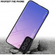 Cadorabo Samsung Galaxy S22 Plus Θήκη με Πλαίσιο Σιλικόνης και Όψη Γυαλιού Tempered Glass - Pink / Blue 
