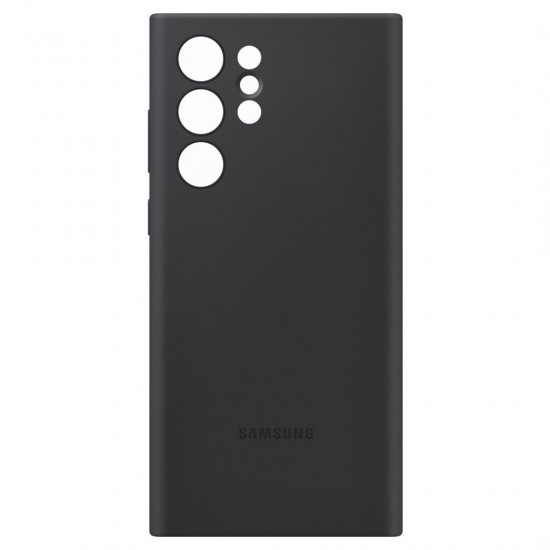 Samsung Rubber Silicone Cover Samsung Galaxy S22 Ultra Θήκη Σιλικόνης - Black - EF-PS908TBEGWW