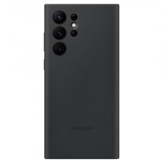 Samsung Rubber Silicone Cover Samsung Galaxy S22 Ultra Θήκη Σιλικόνης - Black - EF-PS908TBEGWW