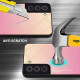 Cadorabo Samsung Galaxy S22 Plus Θήκη με Πλαίσιο Σιλικόνης και Όψη Γυαλιού Tempered Glass - Yellow / Pink