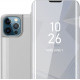 Cadorabo iPhone 13 Pro Clear View Θήκη Βιβλίο - Silver