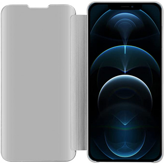 Cadorabo iPhone 13 Pro Clear View Θήκη Βιβλίο - Silver