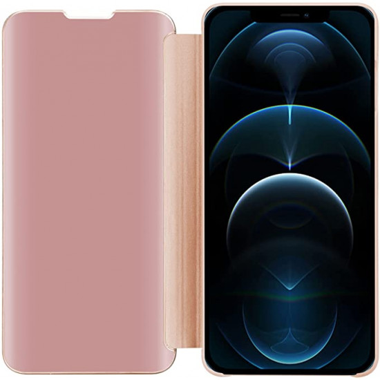 Cadorabo iPhone 13 Pro Clear View Θήκη Βιβλίο - Pink