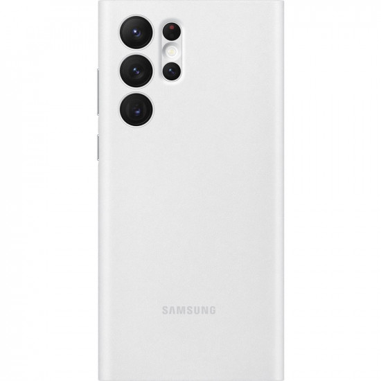 Samsung Smart Clear View Cover Samsung Galaxy S22 Ultra Θήκη Βιβλίο - White - EF-ZS908CWEGEE