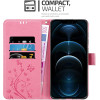 Cadorabo iPhone 13 Pro Θήκη Πορτοφόλι Stand από Δερματίνη - Floral - Pink