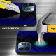 Cadorabo iPhone 13 Pro Θήκη Με Πλαίσιο Σιλικόνης και Γυαλί σε Ριγέ Εμφάνιση - Cobalt Purple