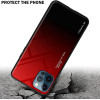 Cadorabo iPhone 13 Pro Θήκη με Πλαίσιο Σιλικόνης και Όψη Γυαλιού Tempered Glass - Red / Black