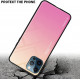 Cadorabo iPhone 13 Pro Θήκη με Πλαίσιο Σιλικόνης και Όψη Γυαλιού Tempered Glass - Yellow / Pink