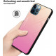 Cadorabo iPhone 13 Pro Θήκη με Πλαίσιο Σιλικόνης και Όψη Γυαλιού Tempered Glass - Yellow / Pink