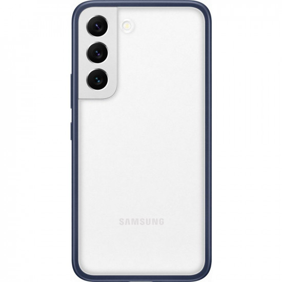 Samsung Frame Cover Samsung Galaxy S22 Σκληρή Θήκη με Πλαίσιο Σιλικόνης - Navy Blue - EF-MS901CNEGWW