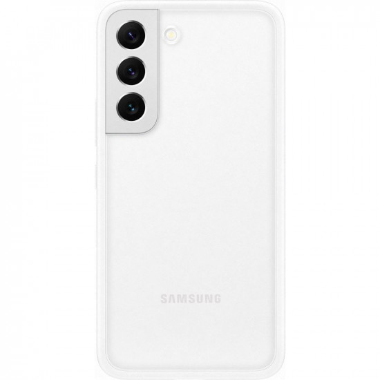 Samsung Frame Cover Samsung Galaxy S22 Σκληρή Θήκη με Πλαίσιο Σιλικόνης - White - EF-MS901CWEGWW