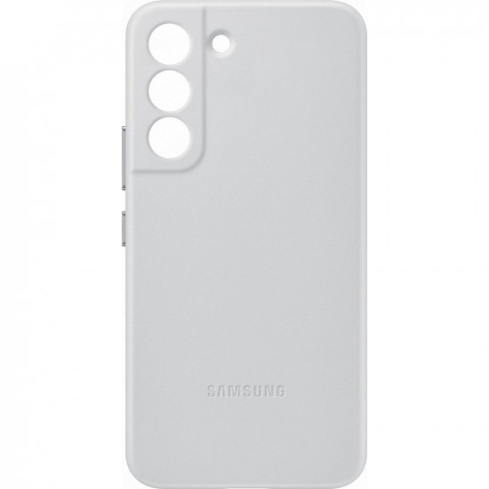 Samsung Genuine Leather Cover Samsung Galaxy S22 Θήκη από Γνήσιο Δέρμα - Light Grey - EF-VS901LJEGWW