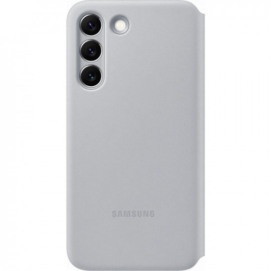 Samsung LED View Cover Samsung Galaxy S22 Θήκη Βιβλίο - Light Grey - EF-NS901PJEGEE