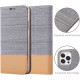 Cadorabo iPhone 13 Pro Max Θήκη Βιβλίο Stand - Light Grey - Brown