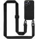 Cadorabo iPhone 13 Pro Max Θήκη Σιλικόνης με Ρυθμιζόμενο Ιμάντα - Liquid Black
