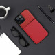 Forcell Xiaomi Redmi Note 11 / Redmi Note 11S Noble Σκληρή Θήκη με Πλαίσιο Σιλικόνης - Red