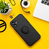 Forcell Samsung Galaxy A53 5G Silicone Ring Θήκη Σιλικόνης με Δαχτυλίδι Συγκράτησης - Black