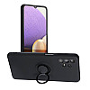 Forcell Samsung Galaxy A53 5G Silicone Ring Θήκη Σιλικόνης με Δαχτυλίδι Συγκράτησης - Black