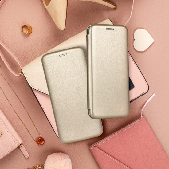 Forcell Samsung Galaxy A53 5G Elegance Θήκη Βιβλίο Stand - Gold