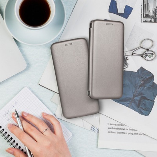 Forcell Samsung Galaxy A33 5G Elegance Θήκη Βιβλίο Stand - Grey