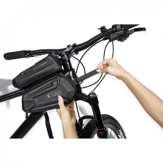 Tech-Protect XT6 Bike Front Storage Bag - Universal Τσάντα Αποθήκευσης για Ποδήλατο 1,2L - Black