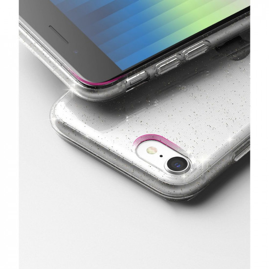 Ringke iPhone SE 2022 / SE 2020 / 7 / 8 Air Ultra-Thin TPU Case Λεπτή Θήκη Σιλικόνης - Glitter Clear