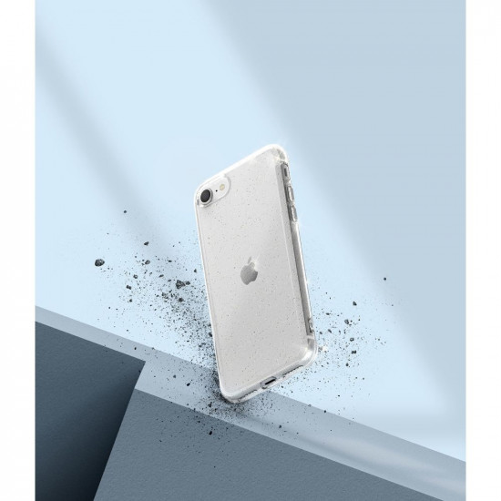 Ringke iPhone SE 2022 / SE 2020 / 7 / 8 Air Ultra-Thin TPU Case Λεπτή Θήκη Σιλικόνης - Glitter Clear