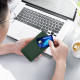 KW Xiaomi Poco X3 NFC / X3 Pro Θήκη Σιλικόνης TPU με Υποδοχή για Κάρτα - Dark Green - 56050.80