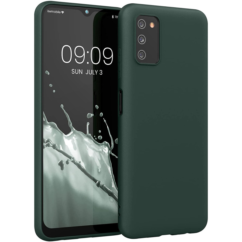 KW Samsung Galaxy A03s Θήκη Σιλικόνης TPU - Moss Green - 56517.169
