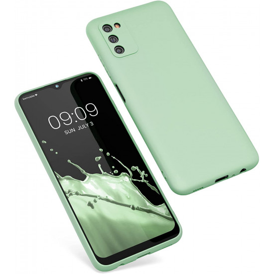 KW Samsung Galaxy A03s Θήκη Σιλικόνης TPU - Mint Green Matte - 56517.50
