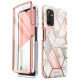 i-Blason Samsung Galaxy A13 4G Cosmo Σκληρή Θήκη με Πλαίσιο Σιλικόνης και Προστασία Οθόνης - Marble