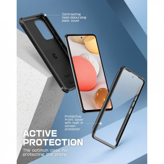 Supcase Samsung Galaxy A33 5G Clayco Xenon Θήκη Σιλικόνης με Προστασία Οθόνης - Black