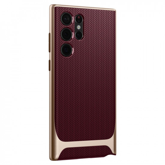 Spigen Samsung Galaxy S22 Ultra Neo Hybrid Θήκη με Σκληρό Πλαίσιο - Burgundy