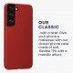KW Samsung Galaxy S22 Θήκη Σιλικόνης - Metallic Dark Red - 56757.36