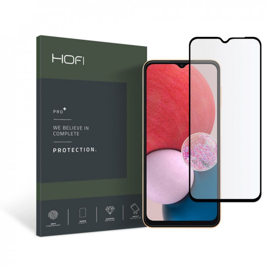 Hofi Samsung Galaxy A13 4G Full Pro Glass + 0.3mm 2.5D 9H Full Screen Tempered Glass Αντιχαρακτικό Γυαλί Οθόνης - Black