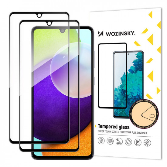 Wozinsky Samsung Galaxy A33 5G 9H Case Friendly Full Screen Full Glue Tempered Glass Αντιχαρακτικό Γυαλί Οθόνης - 2 Τεμάχια - Black