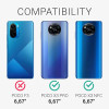 KW Xiaomi Poco X3 NFC / Poco X3 Pro Σκληρή Θήκη με Υφασμάτινη Επένδυση - Dark Grey - 57486.19