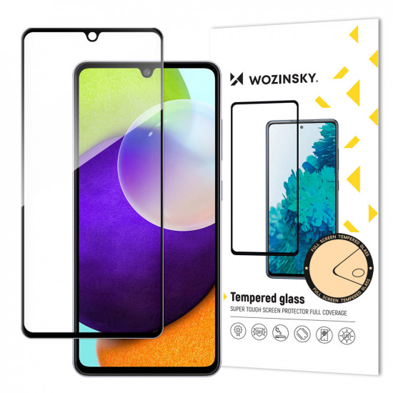Wozinsky Samsung Galaxy A33 5G 9H Case Friendly Full Screen Full Glue Tempered Glass Αντιχαρακτικό Γυαλί Οθόνης - Black