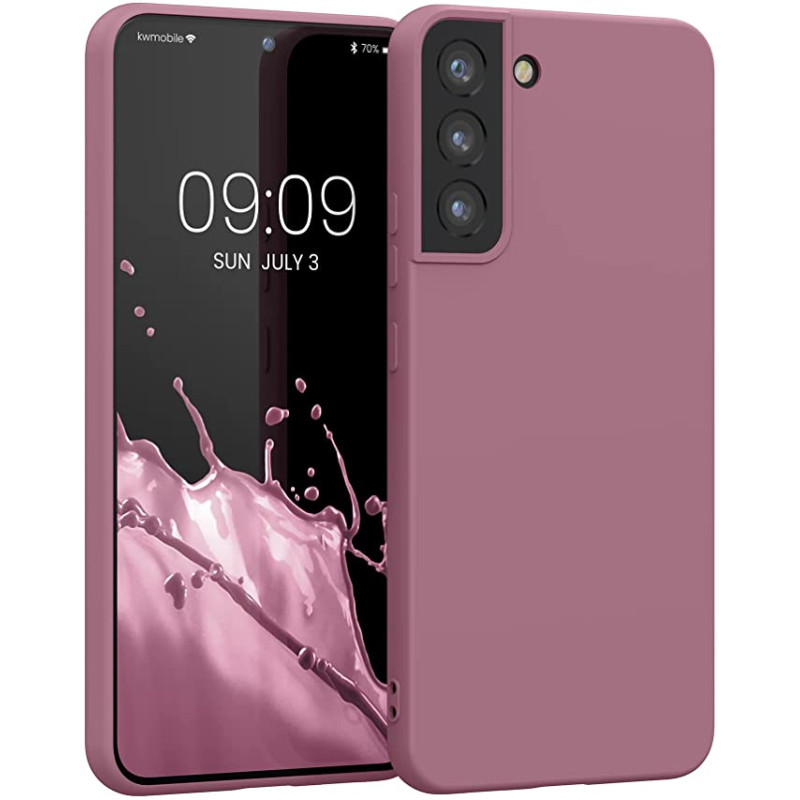 KW Samsung Galaxy S22 Plus Θήκη Σιλικόνης Rubberized TPU - Deep Rusty Rose - 57569.167