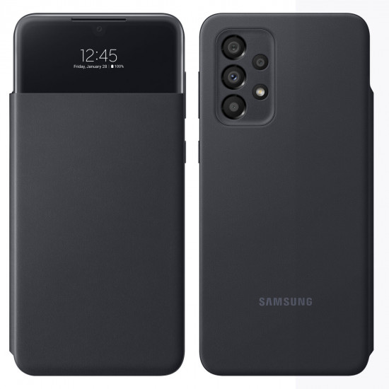 Samsung S-View Samsung Galaxy A33 5G Θήκη Βιβλίο - Black - EF-EA336PBEGEE