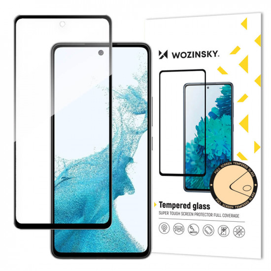 Wozinsky Samsung Galaxy A53 5G 9H Case Friendly Full Screen Full Glue Tempered Glass Αντιχαρακτικό Γυαλί Οθόνης - Black