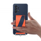 Samsung Silicone Strap Cover Samsung Galaxy A53 5G Θήκη Σιλικόνης - Navy Blue / Orange - EF-GA536TNEGWW
