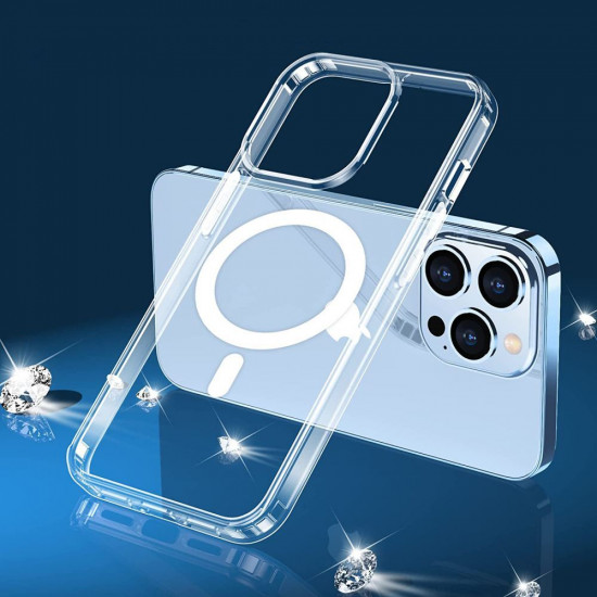 Tech-Protect iPhone 12 / 12 Pro MagMat Matte Σκληρή Θήκη με Πλαίσιο Σιλικόνης και MagSafe - Clear