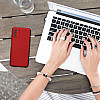 KW Samsung Galaxy A03s Θήκη Σιλικόνης TPU - Metallic Dark Red - 56518.36