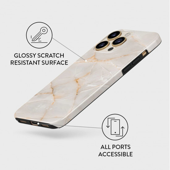 Burga iPhone 13 Pro Max Fashion Tough Σκληρή Θήκη - Vanilla Sand