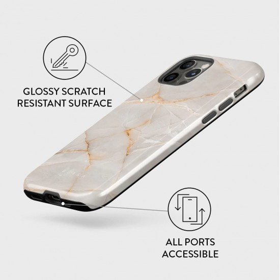 Burga iPhone 12 Pro Max Fashion Tough Σκληρή Θήκη - Vanilla Sand