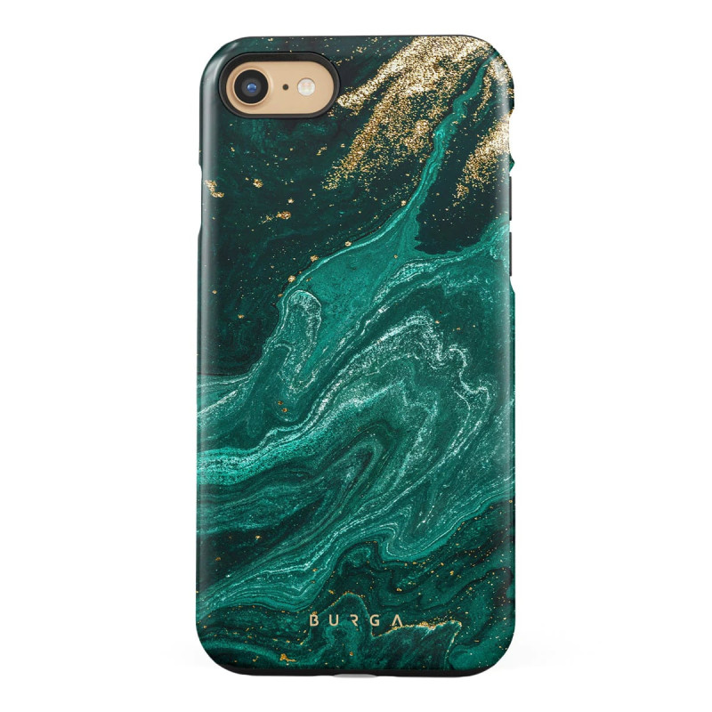 Burga iPhone SE 2022 / SE 2020 / 7 / 8 Fashion Tough Σκληρή Θήκη - Emerald Pool