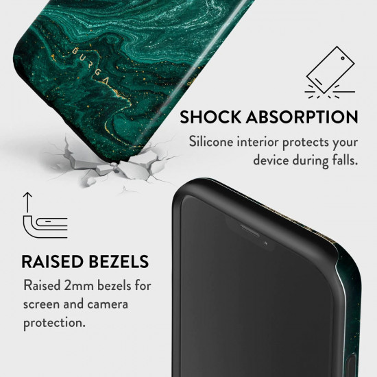 Burga iPhone 12 Pro Max Fashion Tough Σκληρή Θήκη - Emerald Pool