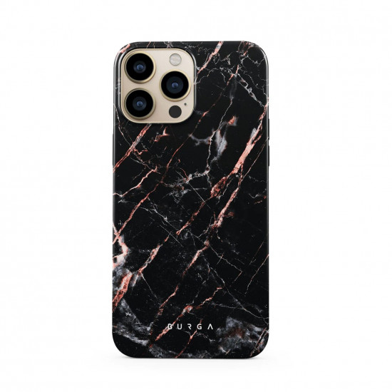 Burga iPhone 13 Pro Max Fashion Tough Σκληρή Θήκη - Rose Gold Marble